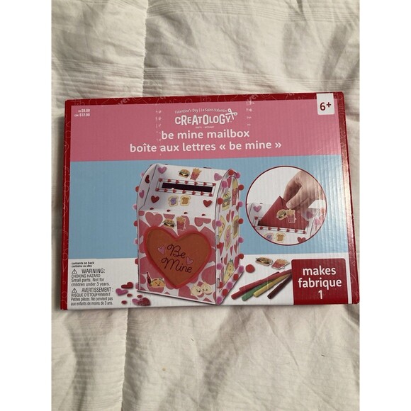 Valentine’s Day Mailbox Craft Kit DIY Great For Classroom Exchange Parties - Picture 2 of 7